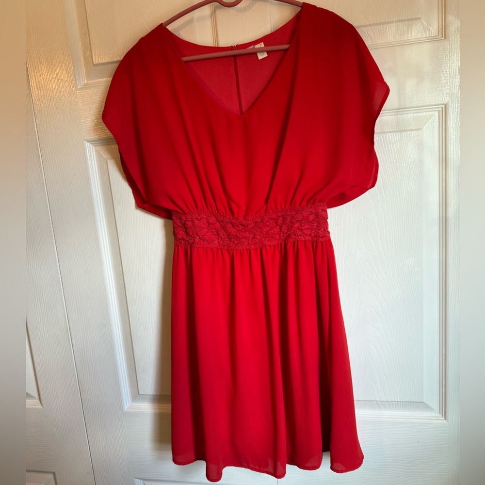 Elegant Red Women's Dress